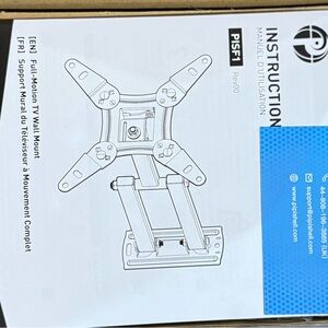 Full-Motion TV Wall Mount - Silver